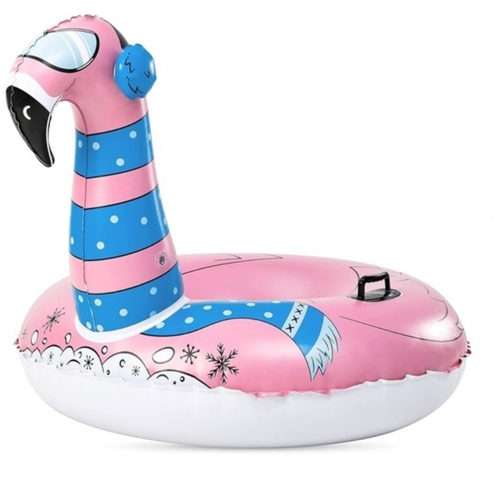 Pink Flamingo tube for lake, pool, and will also be great for tubing